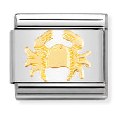 Nomination Composable Classic Link 030104/04 Cancer in 18K Gold